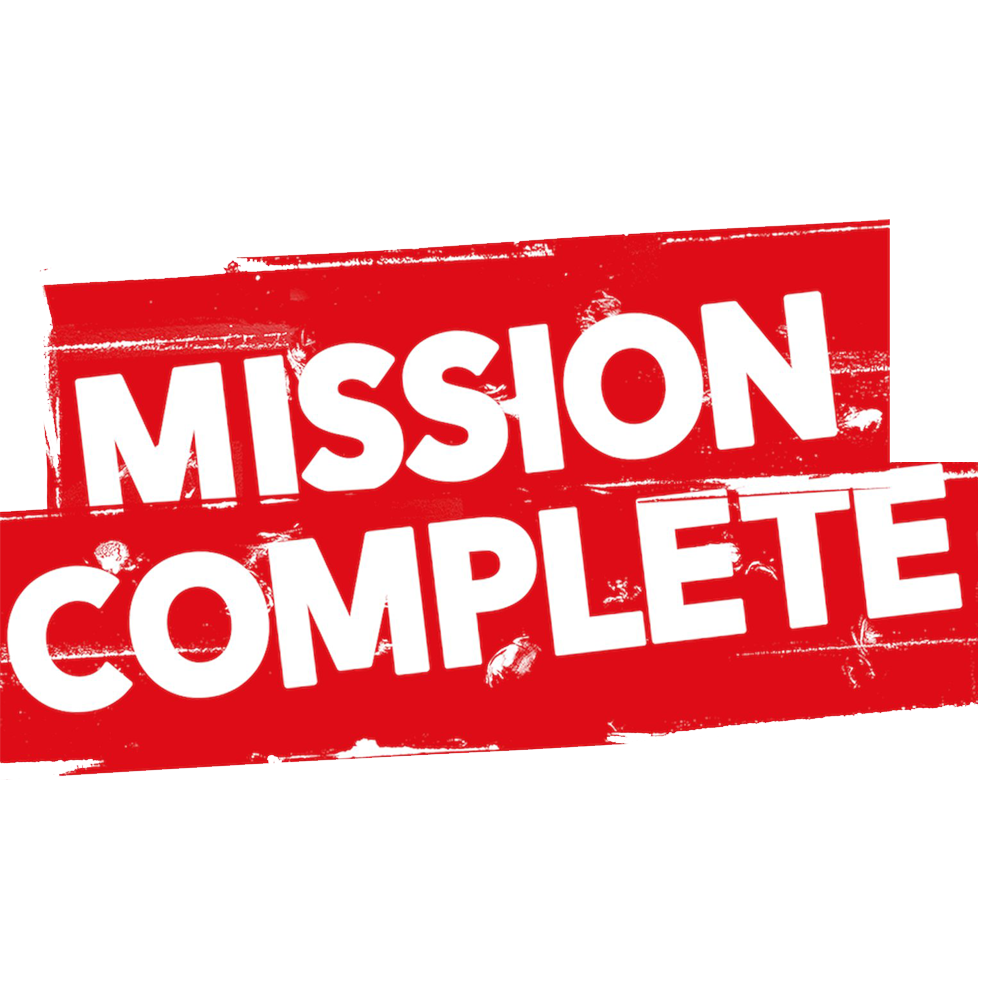 Mission Complete Stamp Transparent Picture