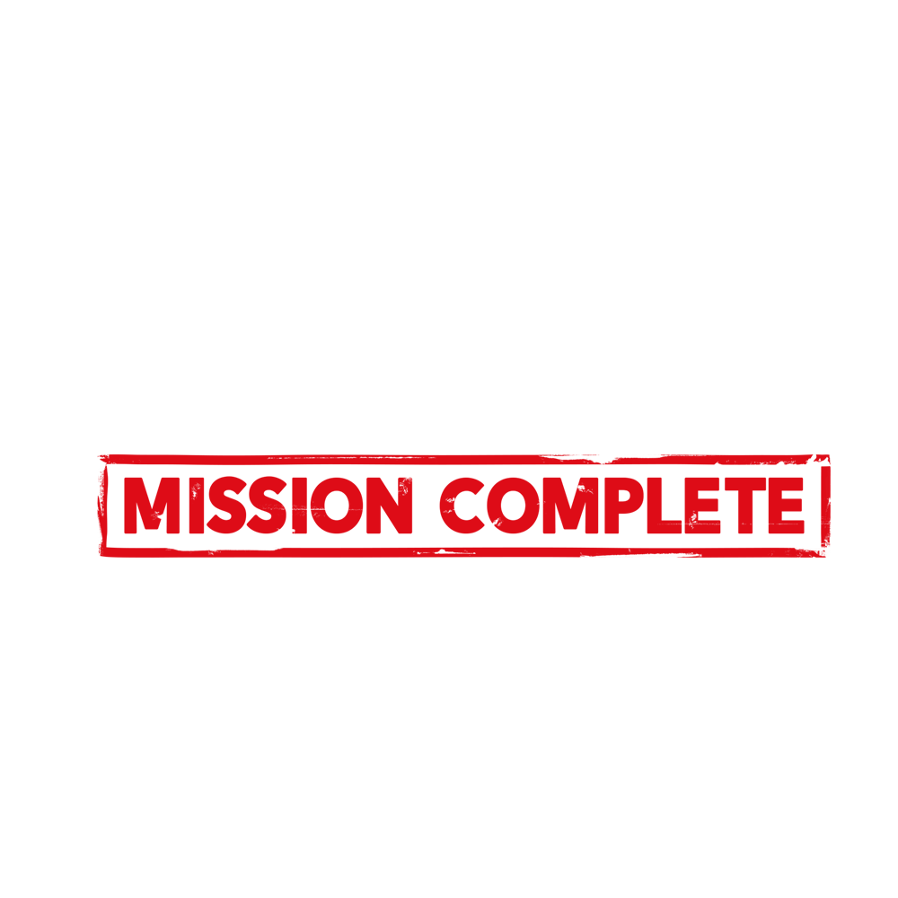 Mission Complete Stamp  Transparent Clipart