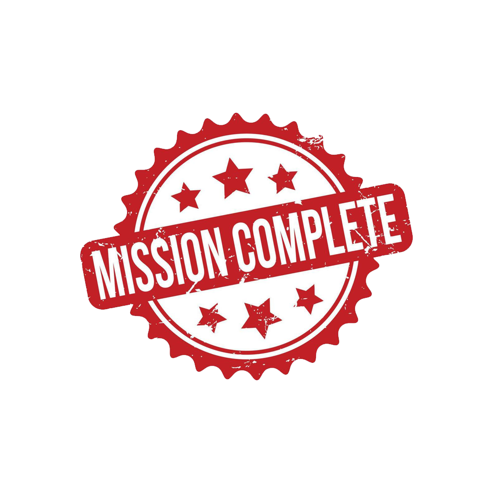 Mission Complete Stamp  Transparent Gallery
