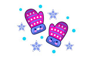 Mittens Sticker PNG