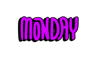 Monday Stickers Free PNG