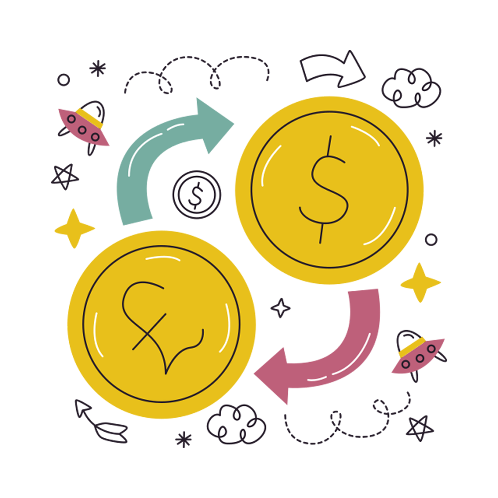 Money Exchange Free Sticker Transparent Picture