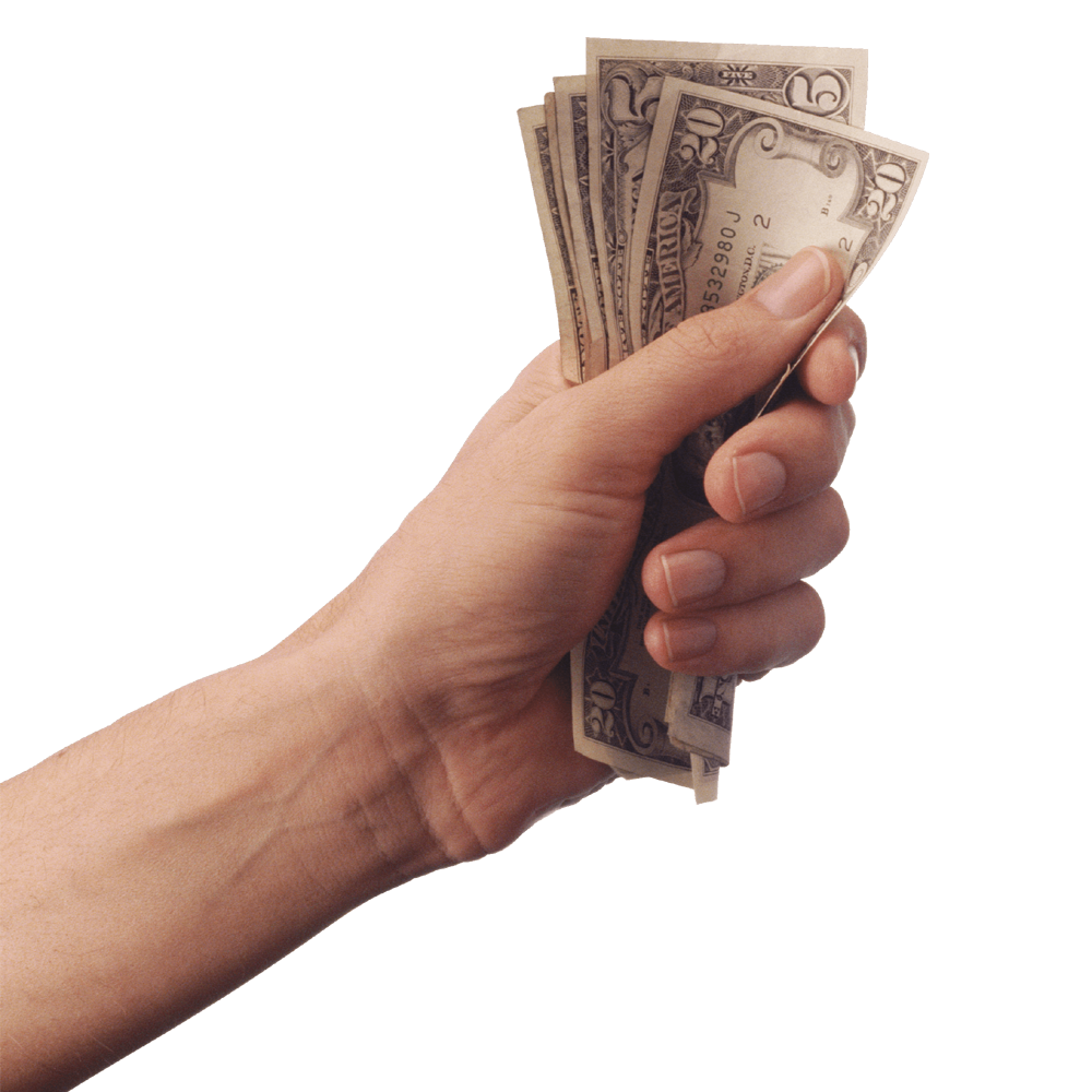 Money In Hand Transparent Image