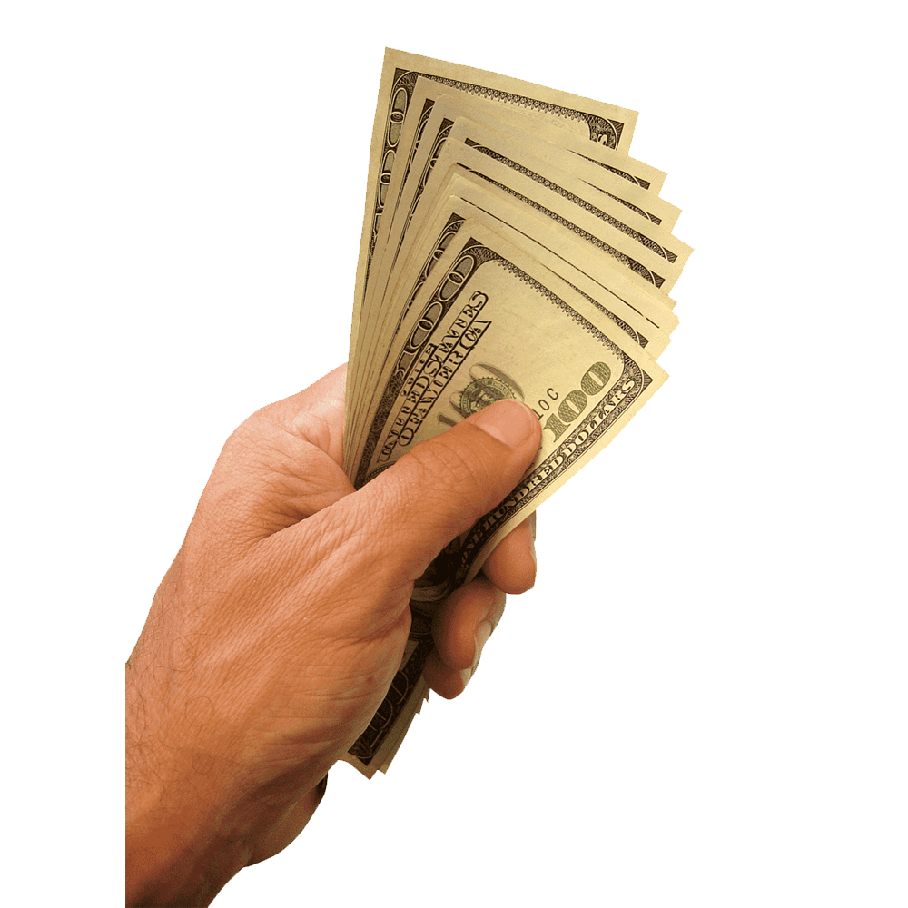 Money In Hand Transparent Picture