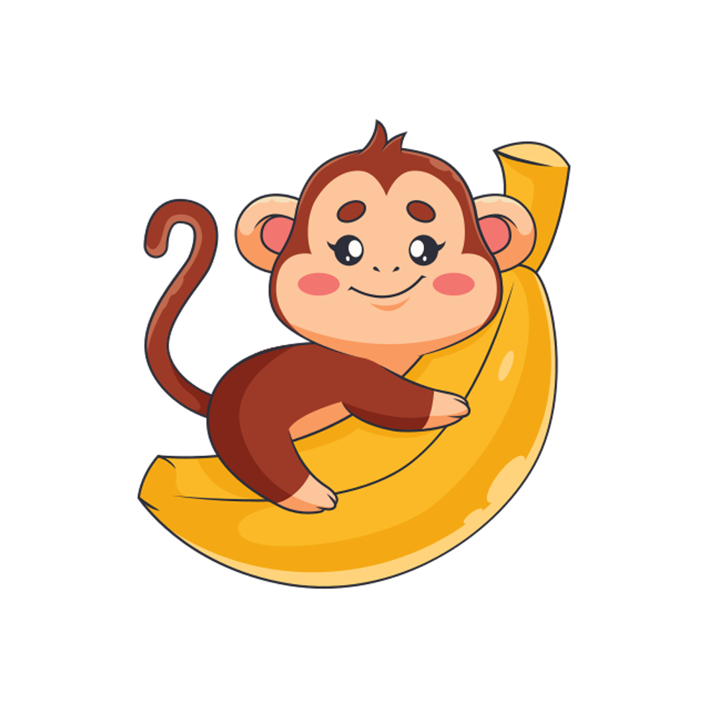 Monkey Free Sticker Transparent Image