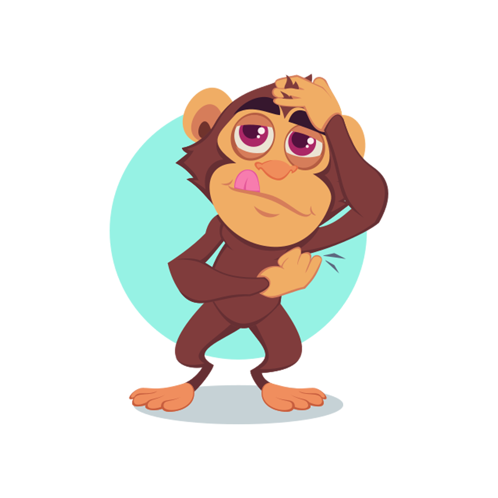 Monkey Free Sticker Transparent Picture