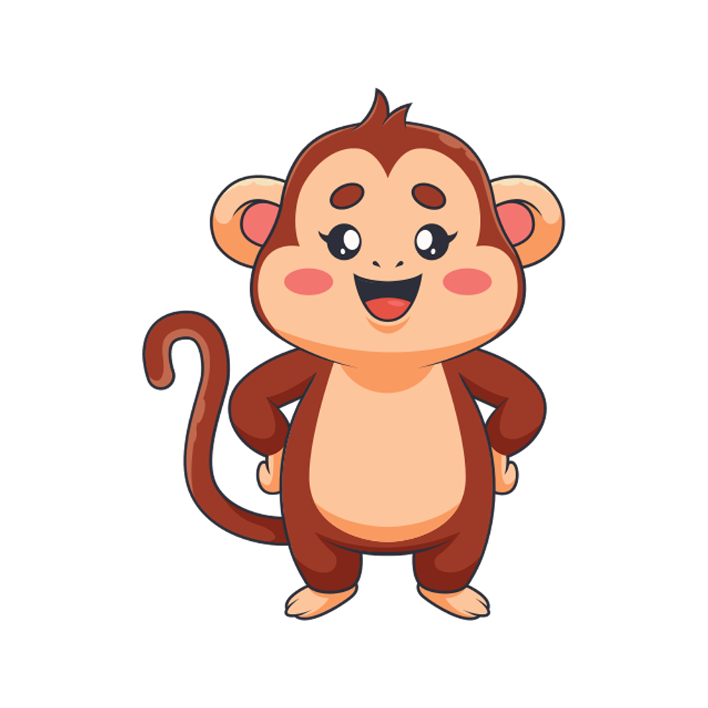 Monkey Free Sticker Transparent Gallery