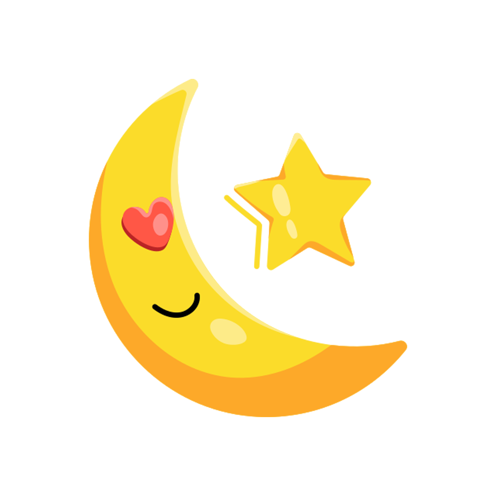 Moon And Stars Sticker Transparent Picture