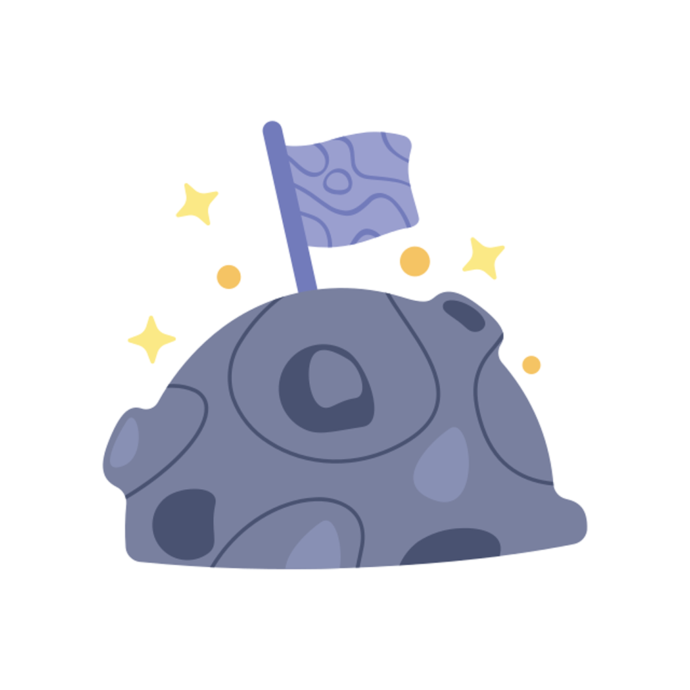 Moon Landing Free Sticker Transparent Image