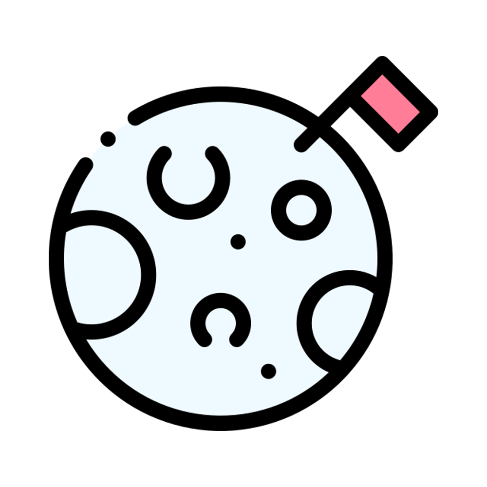 Moon Landing Free Sticker Transparent Gallery