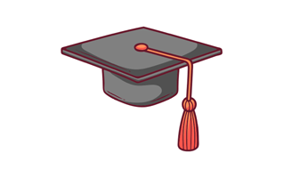 Mortarboard Sticker PNG