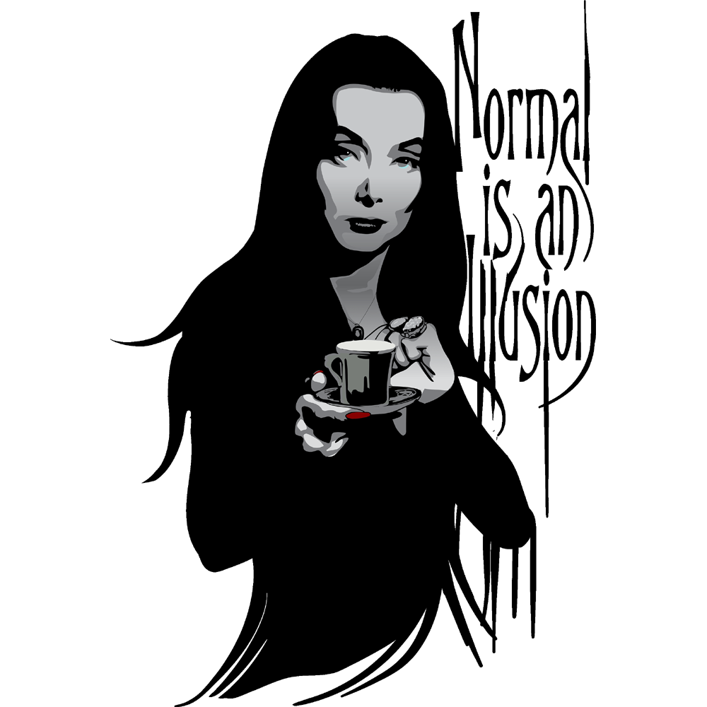 Morticia Addams  Transparent Clipart