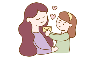 Mother And Daughter Free Sticker PNG