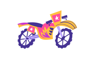 Motorbike Sticker PNG