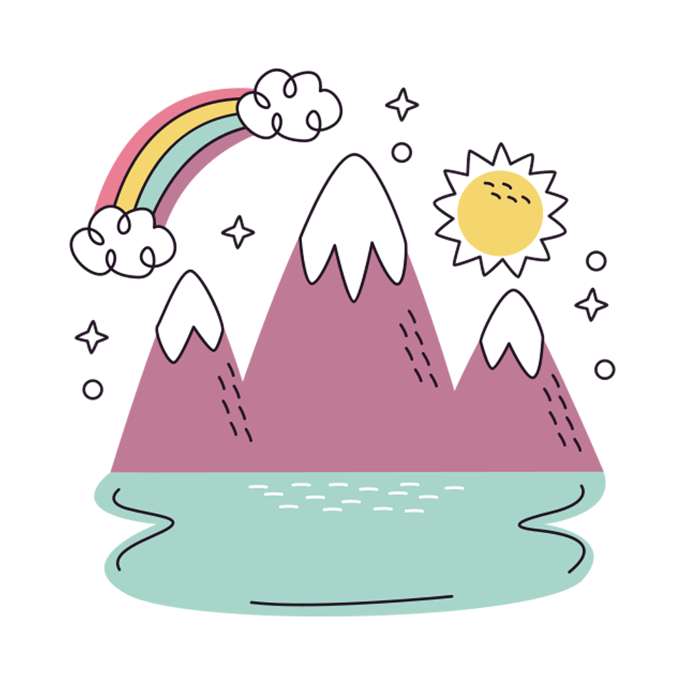 Mountain Free Sticker Transparent Picture