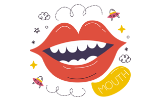 mouth-sticker PNG