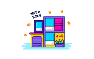 Moving Free Sticker PNG