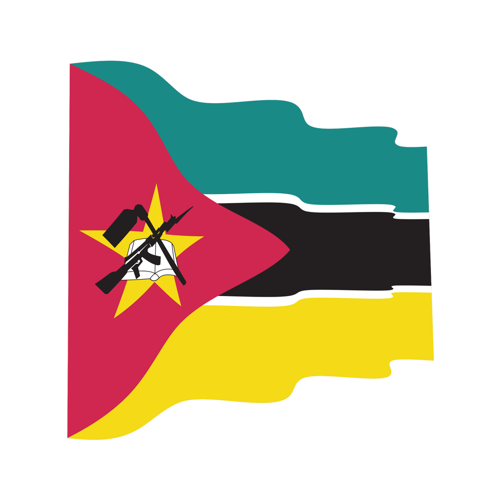 Mozambique Flag Transparent Clipart