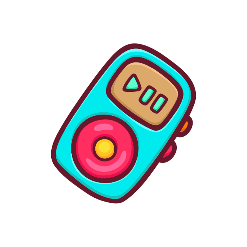 Mp3 Player Free Sticker Transparent Image