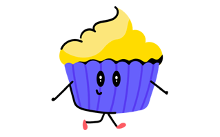 Muffin Free Sticker PNG