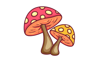 Mushroom Free Sticker PNG