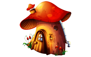 Mushroom House Halloween