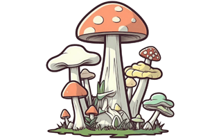 Mushroom Sticker PNG
