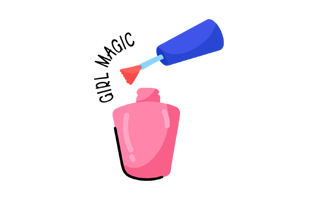 Nail Polish Free Sticker PNG