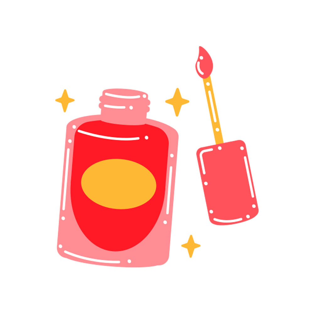 Nail Polish Sticker Transparent Image