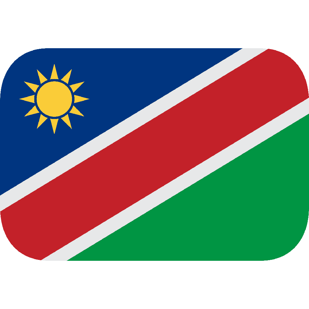 Namibia Flag Transparent Clipart