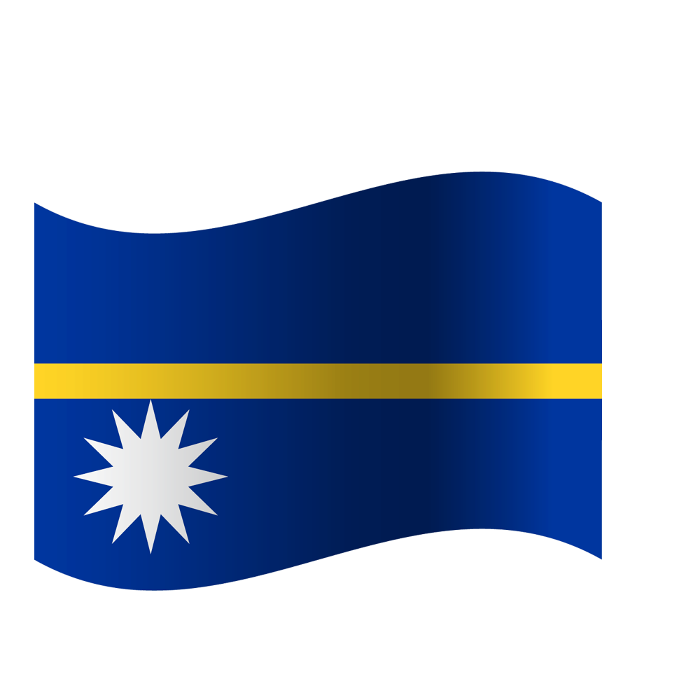 Nauru Flag Transparent Image