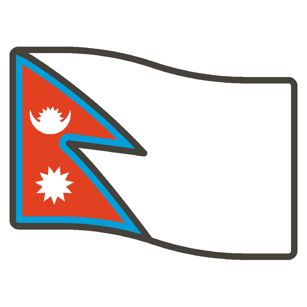 Nepal Flag Transparent Clipart