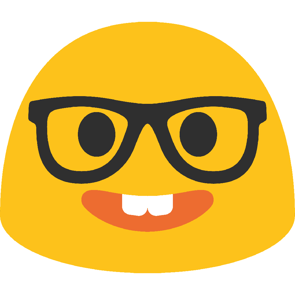 Nerd Face Emoji  Transparent Photo