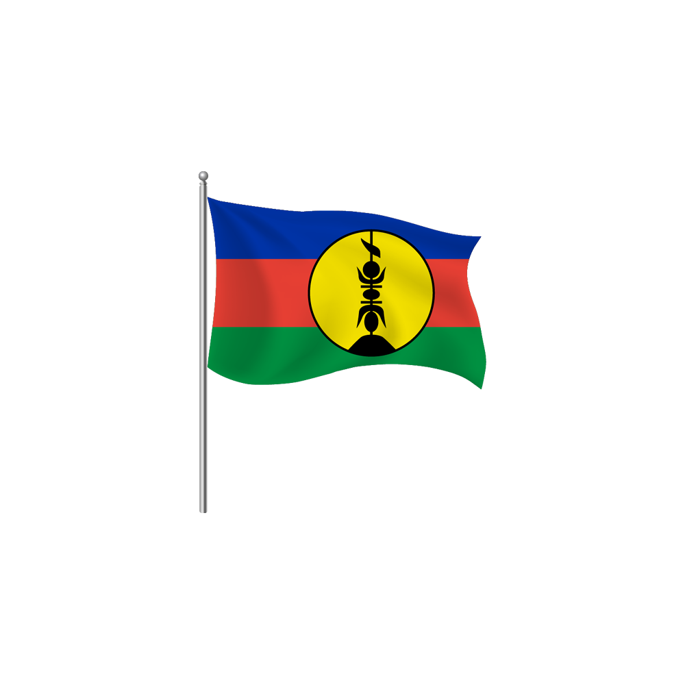 New Caledonia Flag Transparent Clipart