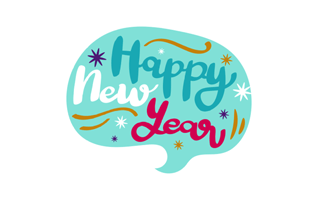 New Year Free Sticker PNG