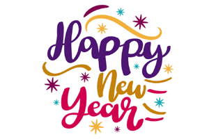 New Year Sticker PNG