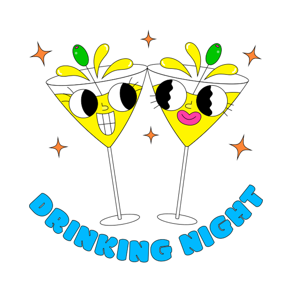 Night Party Sticker Transparent Photo