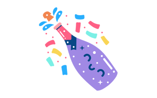 Night Party Sticker PNG