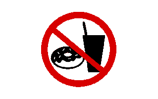 No Food Free Sticker PNG