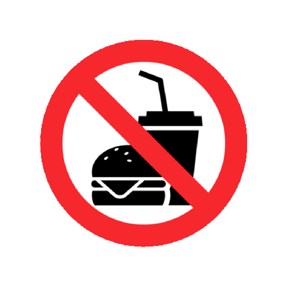 No Food Sticker Transparent Picture