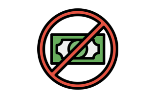 No Money Sticker PNG