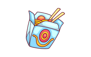 Noodle Bowl Free Sticker PNG