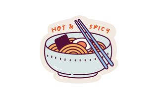 Noodle Free Sticker PNG