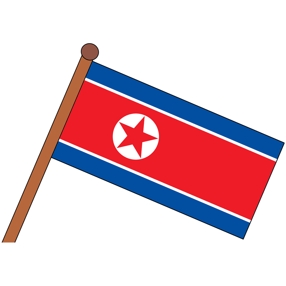 North Korea Flag Transparent Picture