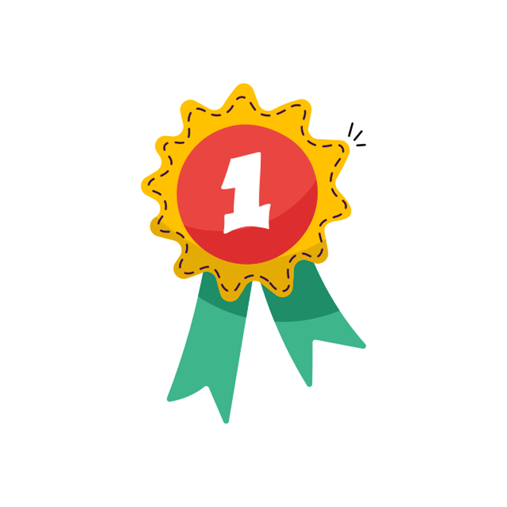 Number 1 Free Sticker Transparent Picture