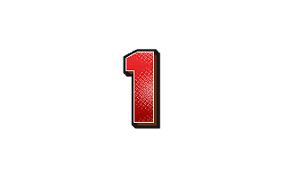 Number 1 Free Sticker PNG