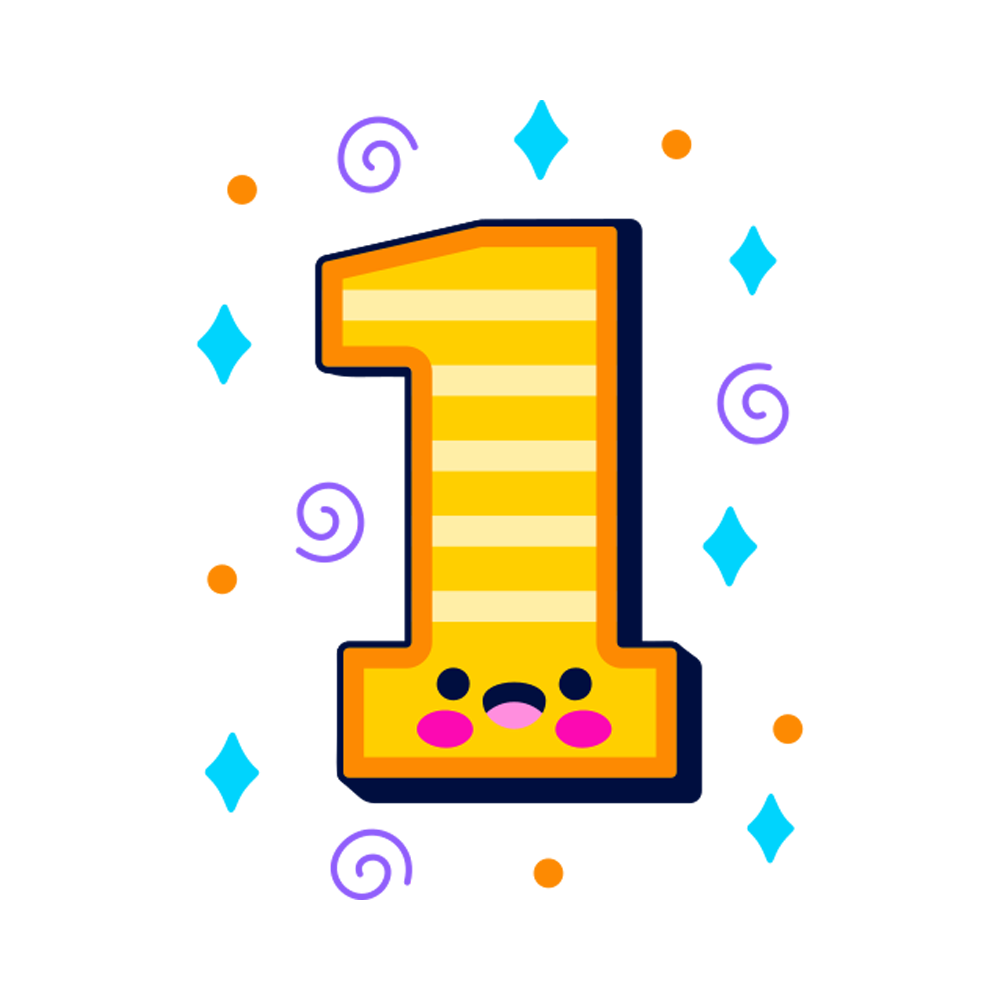 Number 1 Sticker Transparent Gallery