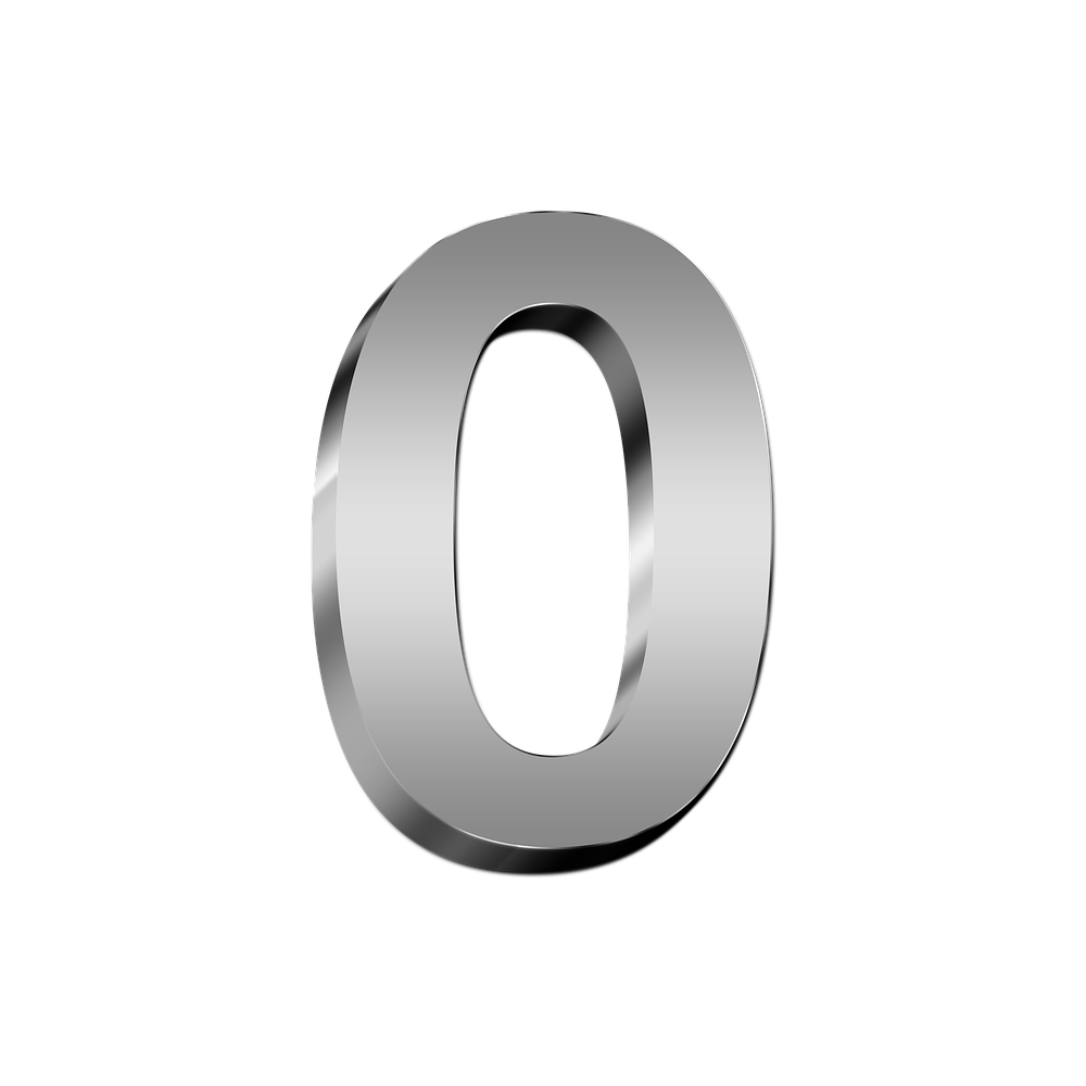 Number Zero  Transparent Image