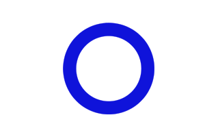 O Alphabet Blue PNG