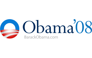 Obama 2008 Flat Logo PNG